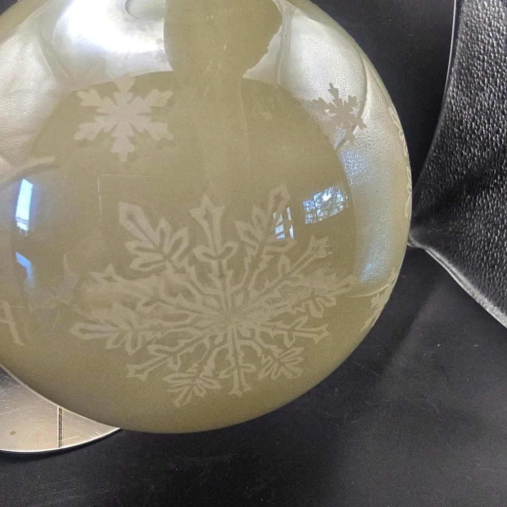 Blessings Unlimited Glass Christmas Ornament Ball Peace On Earth Large 5